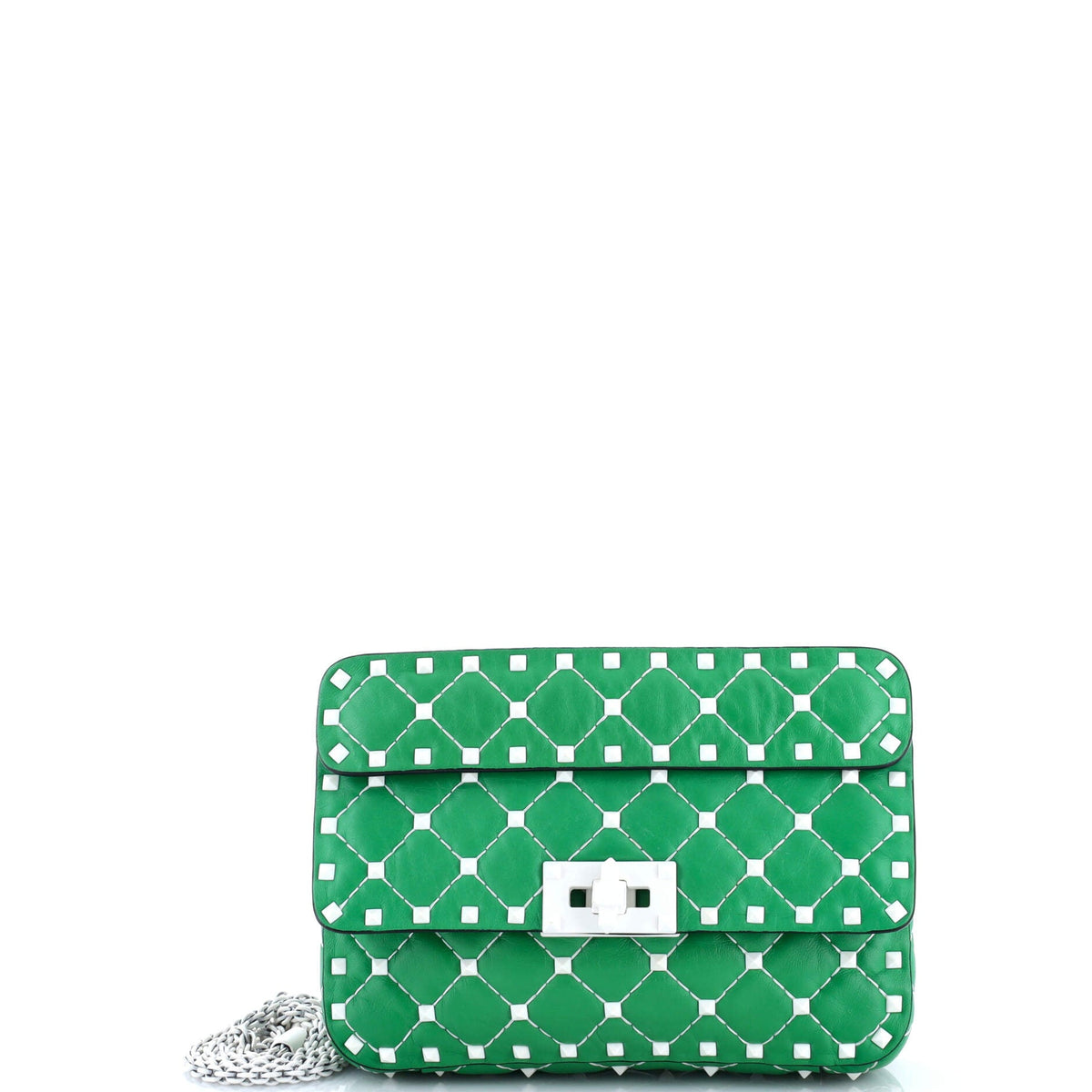 Free Rockstud Spike Flap Bag Quilted Leather Small
