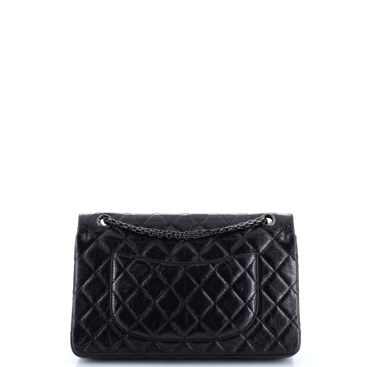 So Black Reissue 2.55 Flap Bag Quilted Glazed Calfskin 226