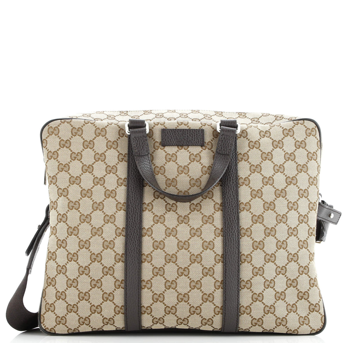 Convertible Briefcase GG Canvas with Leather Medium