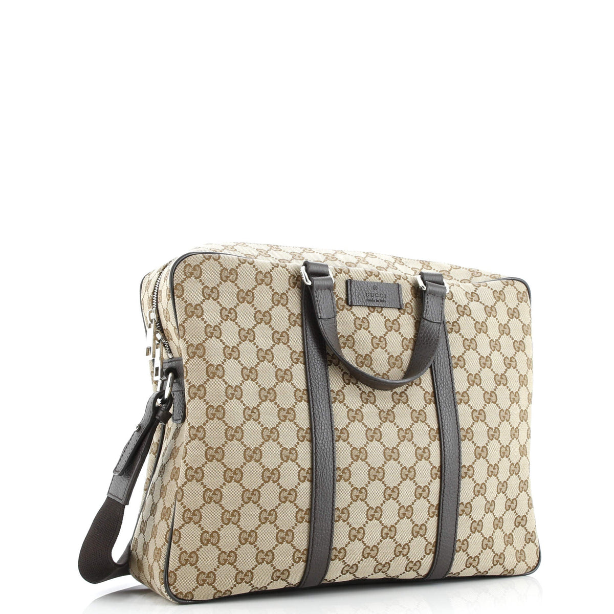 Convertible Briefcase GG Canvas with Leather Medium