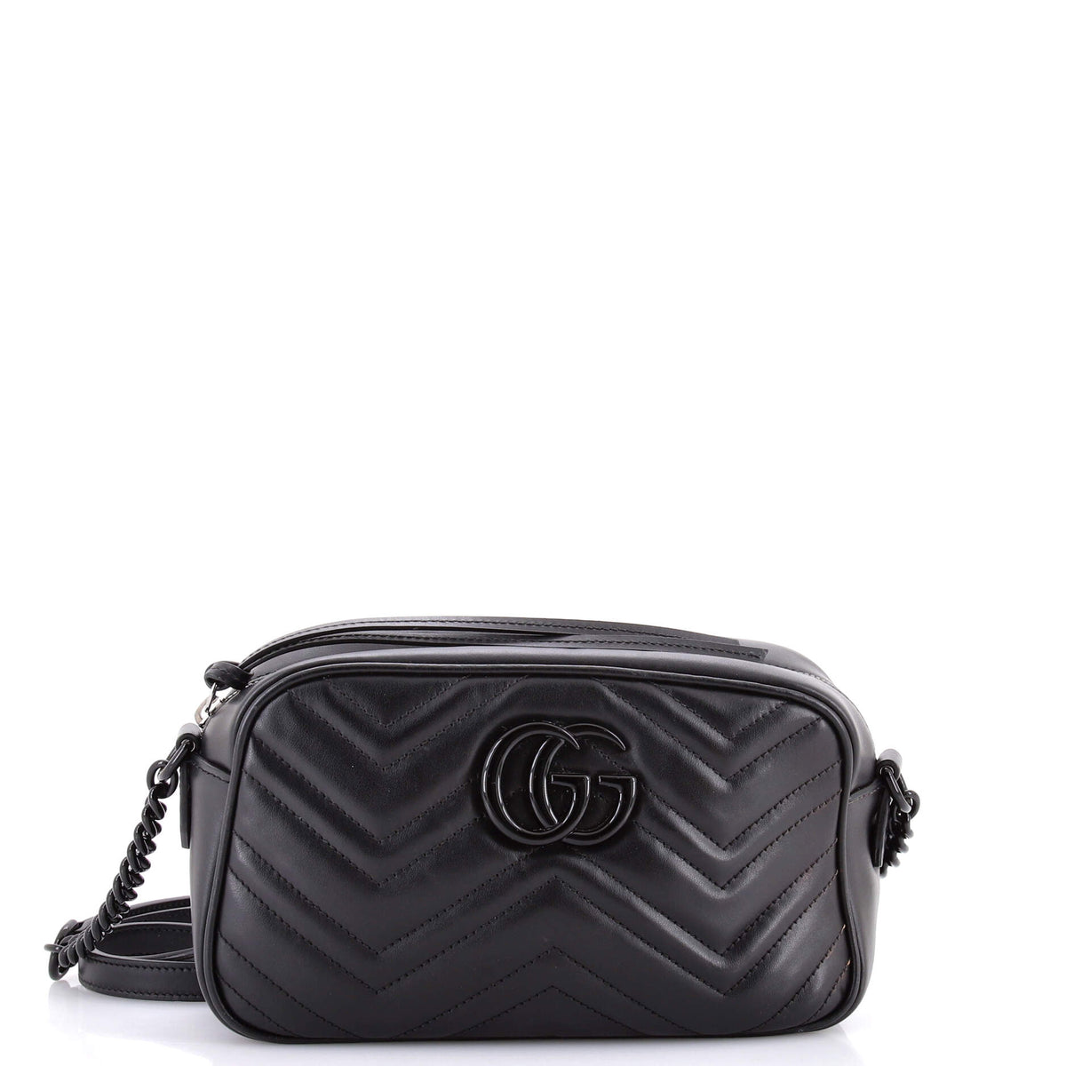 GG Marmont Monochrome Shoulder Bag Matelasse Leather Small