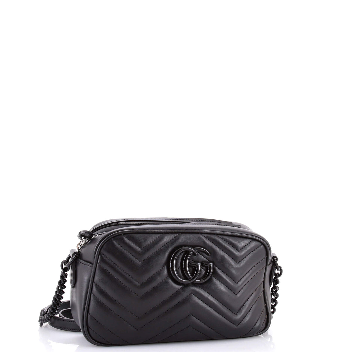 GG Marmont Monochrome Shoulder Bag Matelasse Leather Small