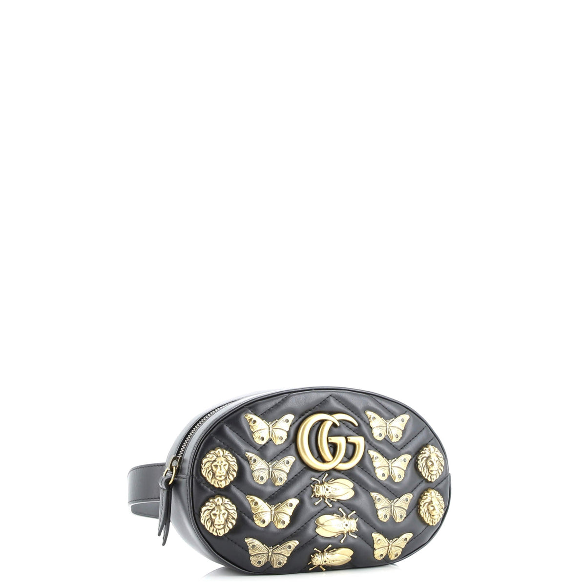 GG Marmont Belt Bag Embellished Matelasse Leather