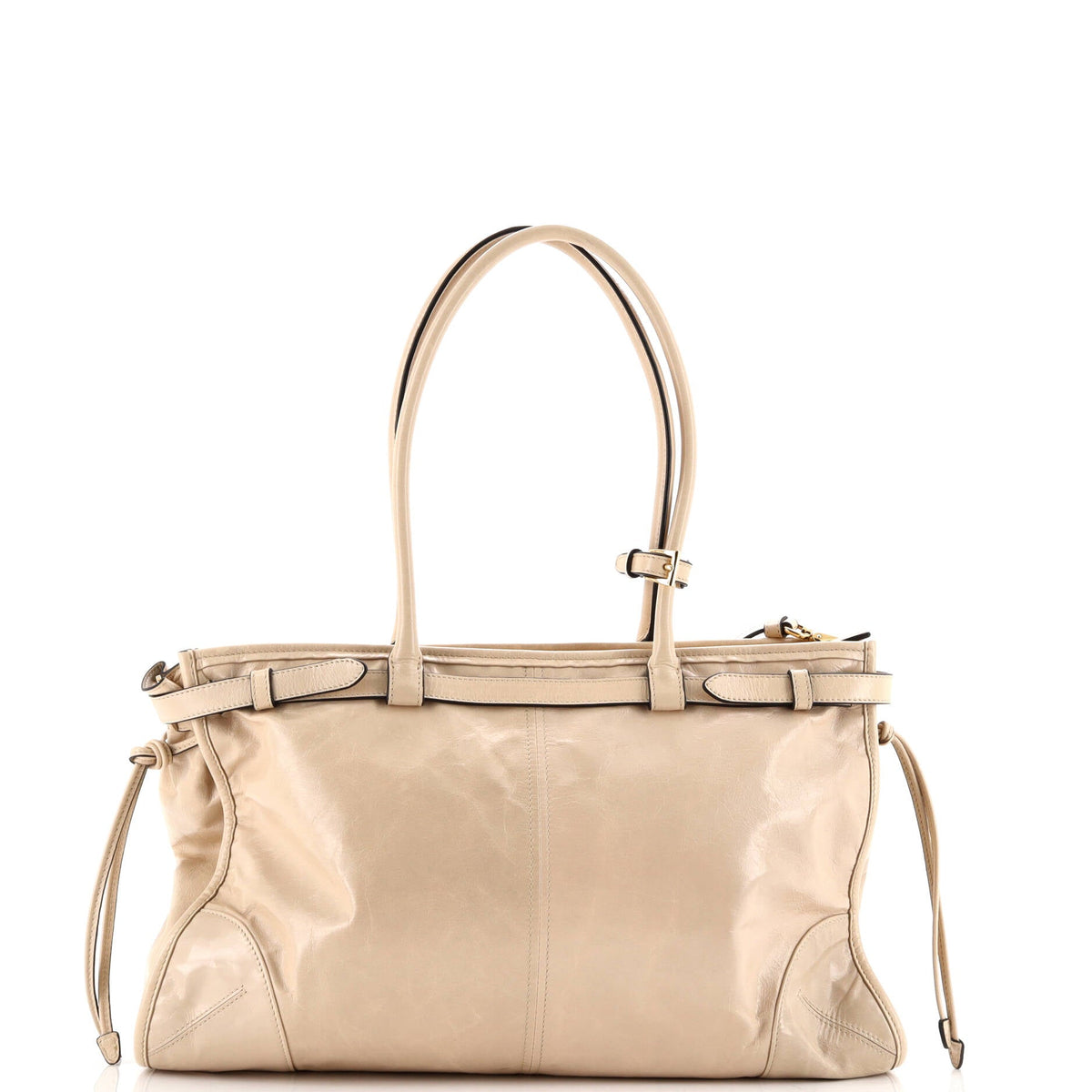 Belted Convertible Shoulder Bag Vitello Shine Large