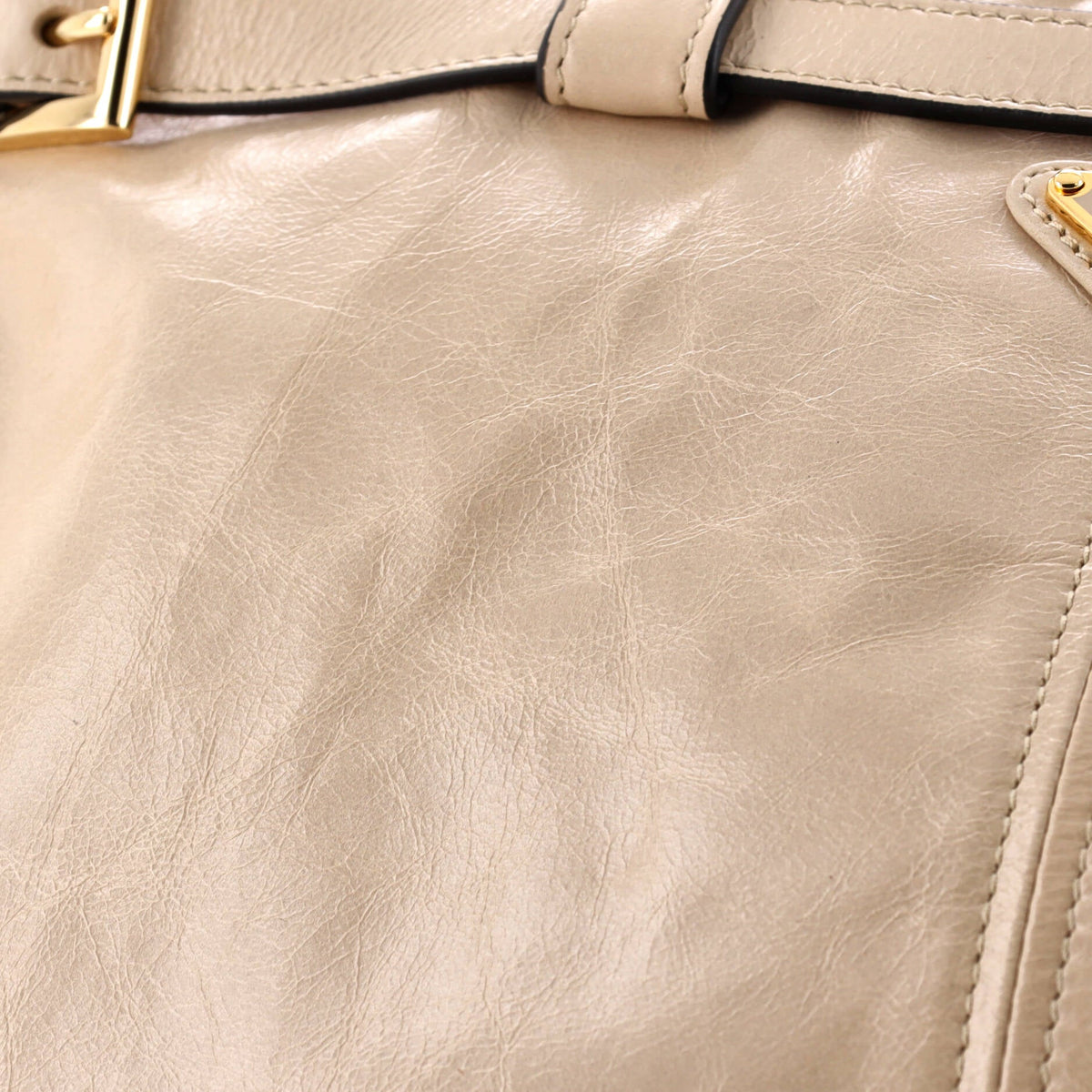 Belted Convertible Shoulder Bag Vitello Shine Large