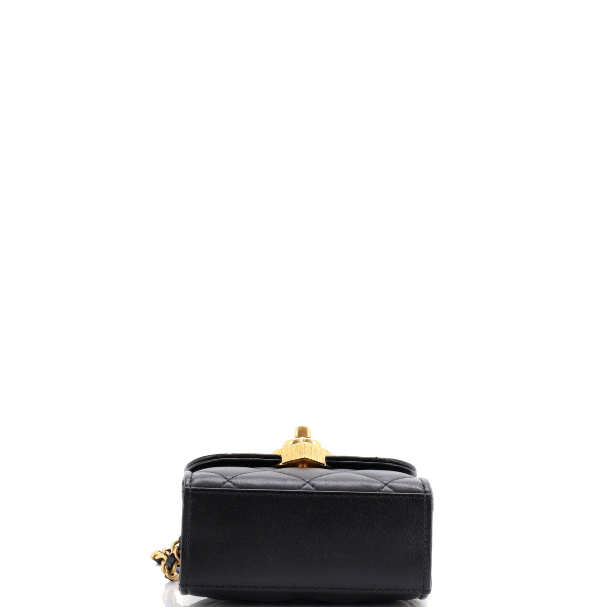 Coco Love CC Heart Clutch with Chain Quilted Lambskin Mini