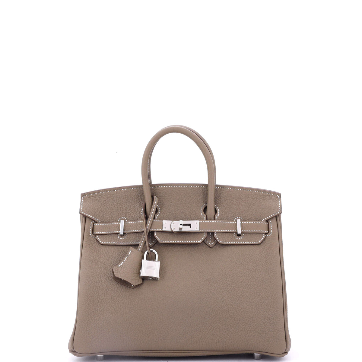 Birkin Handbag Grey Togo with Palladium Hardware 25