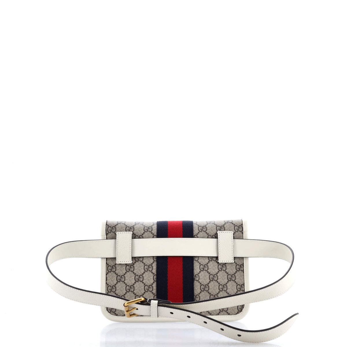 Ophidia Flap Belt Bag GG Coated Canvas with Leather