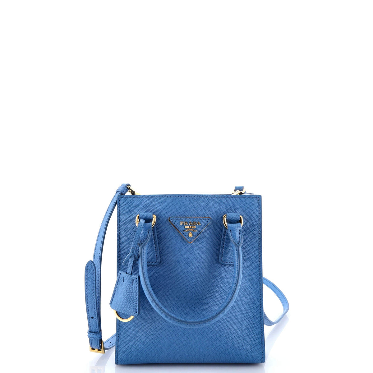 Convertible Open Tote Saffiano Leather Mini