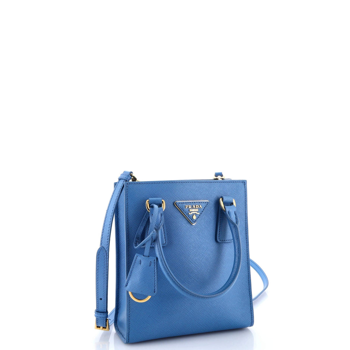 Convertible Open Tote Saffiano Leather Mini