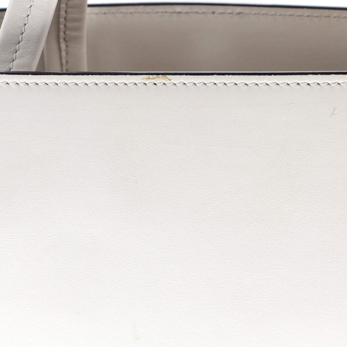 Logo Drill Tote Leather Small