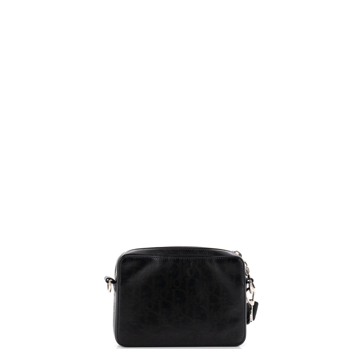 Double Zip Crossbody Pouch Oblique Galaxy Leather