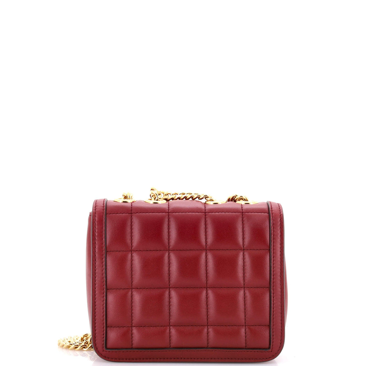Deco Chain Flap Bag Mixed Matelasse Leather Mini