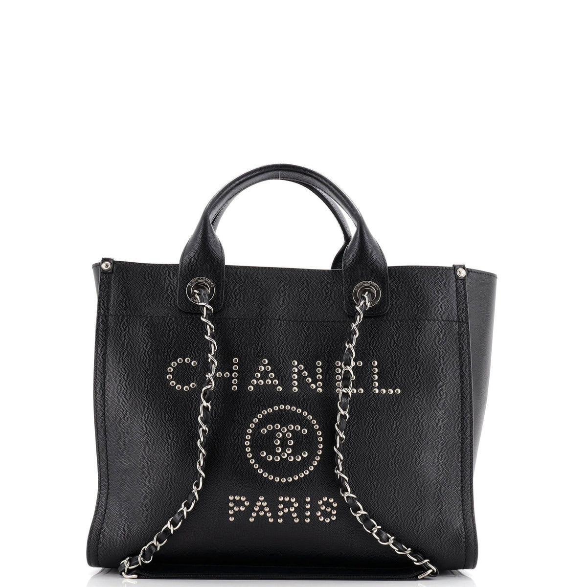 Deauville Tote Studded Caviar Small