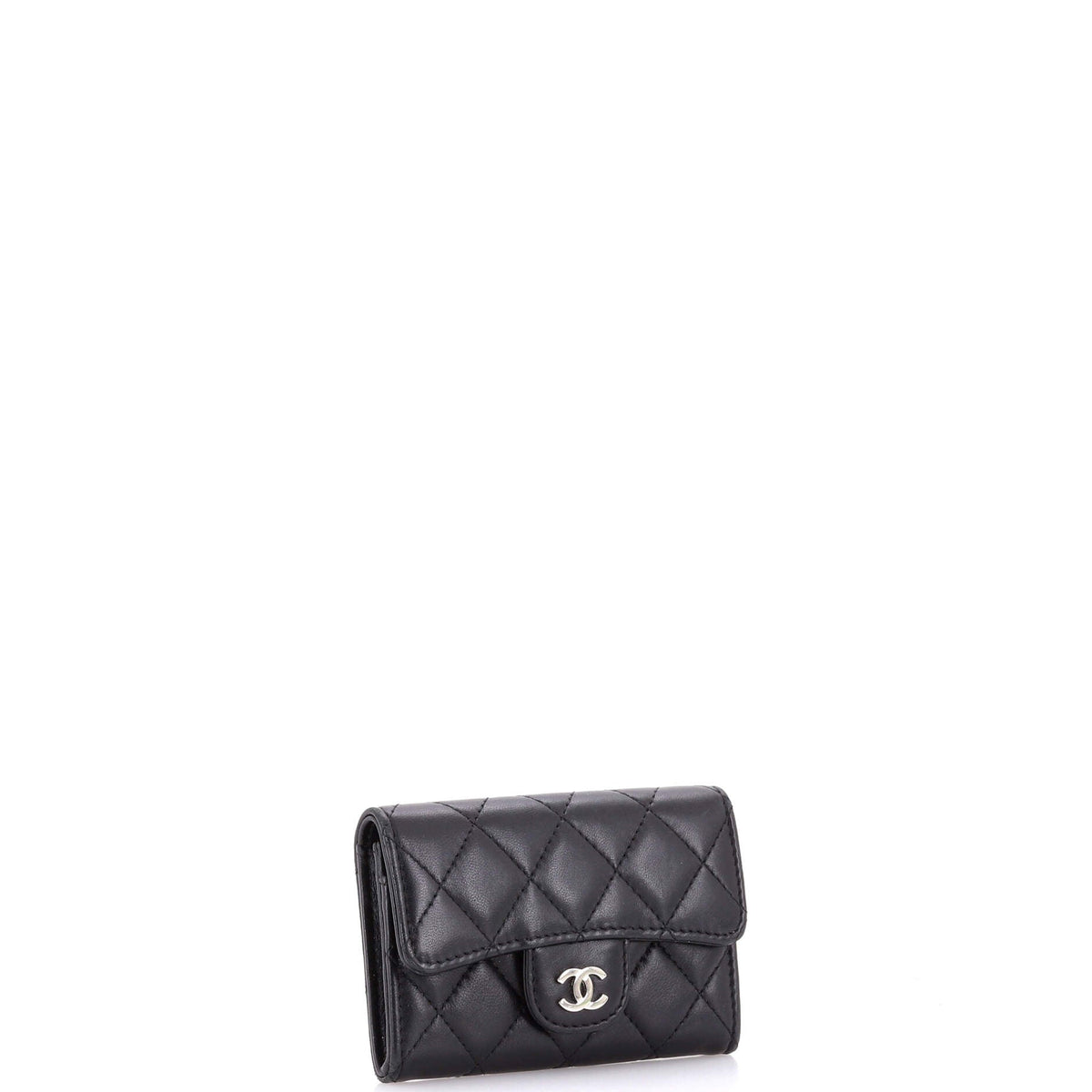 Classic Flap Card Case Quilted Lambskin