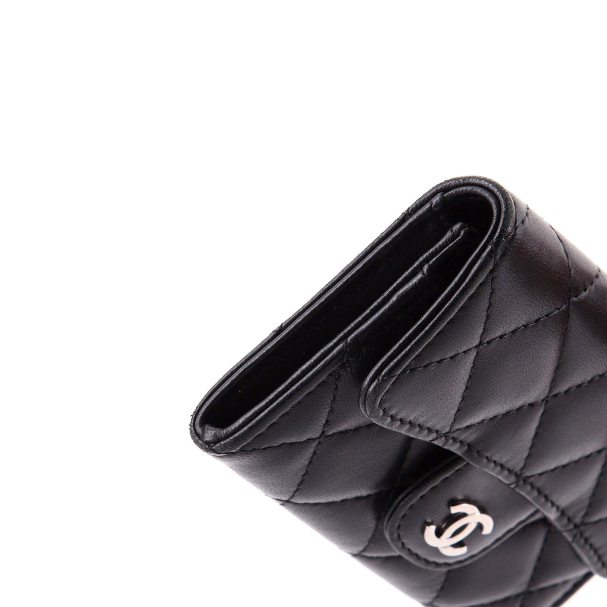Classic Flap Card Case Quilted Lambskin