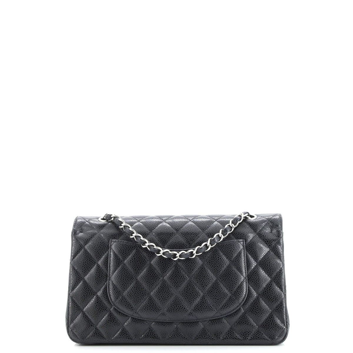 Classic Double Flap Bag Quilted Caviar Medium
