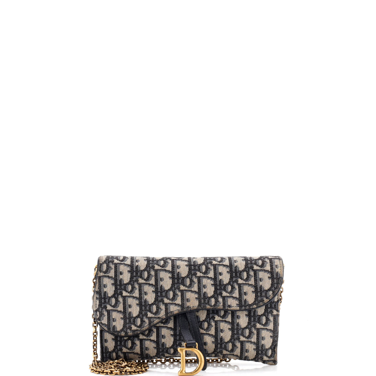 Saddle Chain Wallet Oblique Canvas