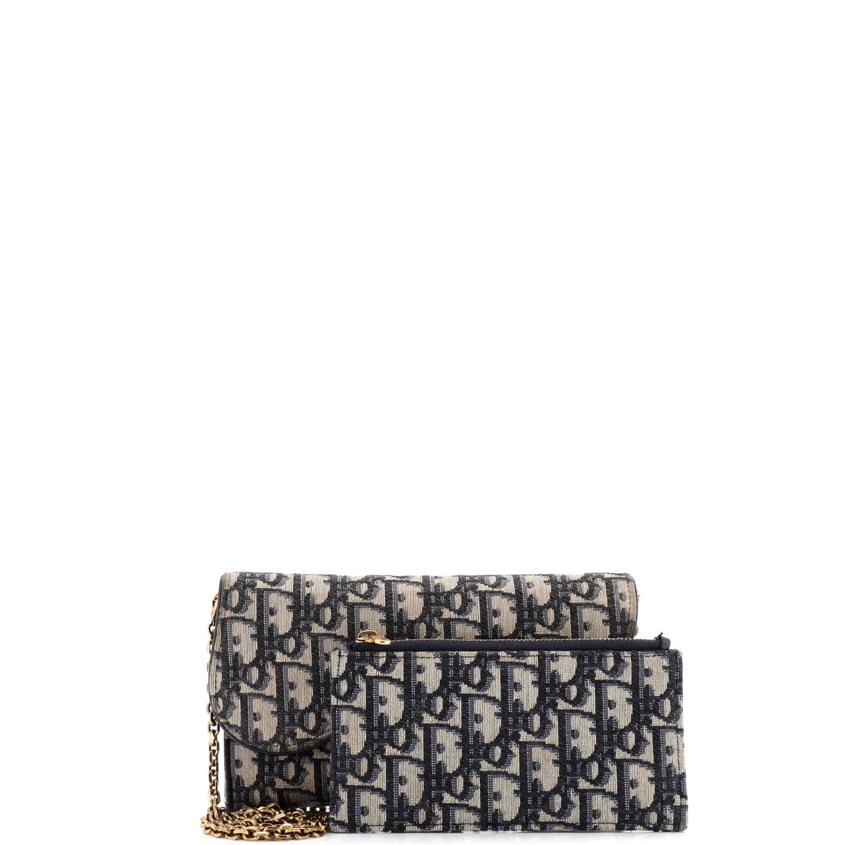 Saddle Chain Wallet Oblique Canvas