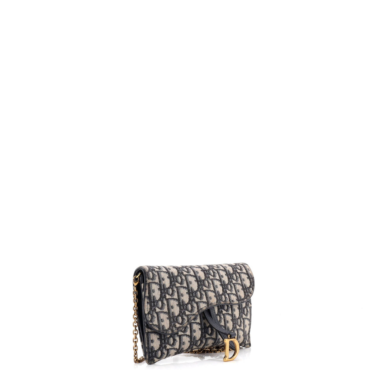Saddle Chain Wallet Oblique Canvas