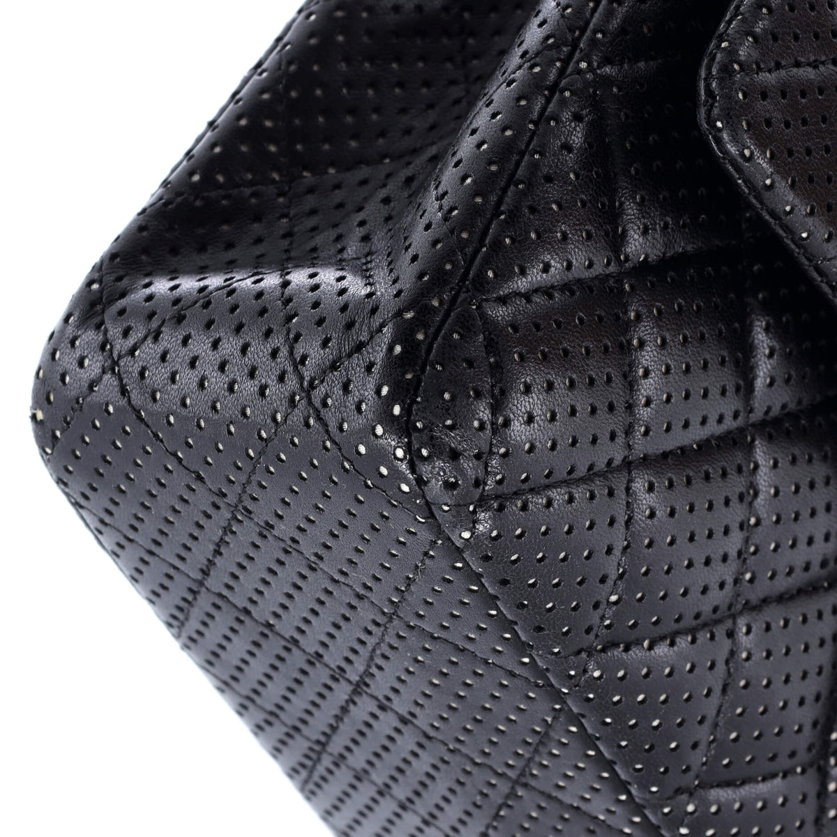 Classic Double Flap Bag Quilted Perforated Lambskin Medium