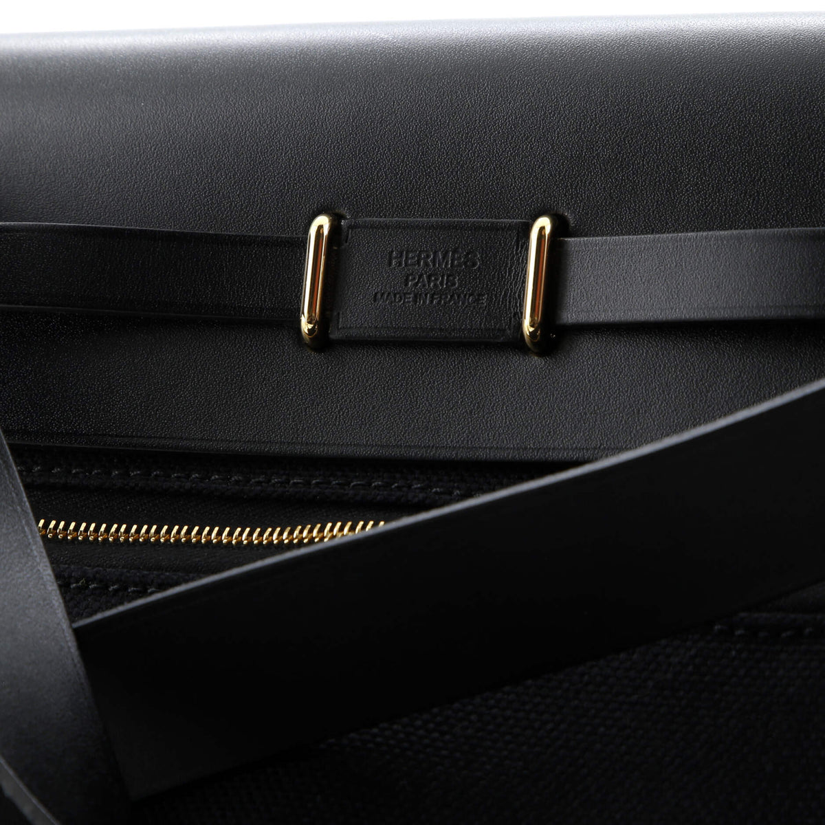 Herbag Zip Toile and Leather 20