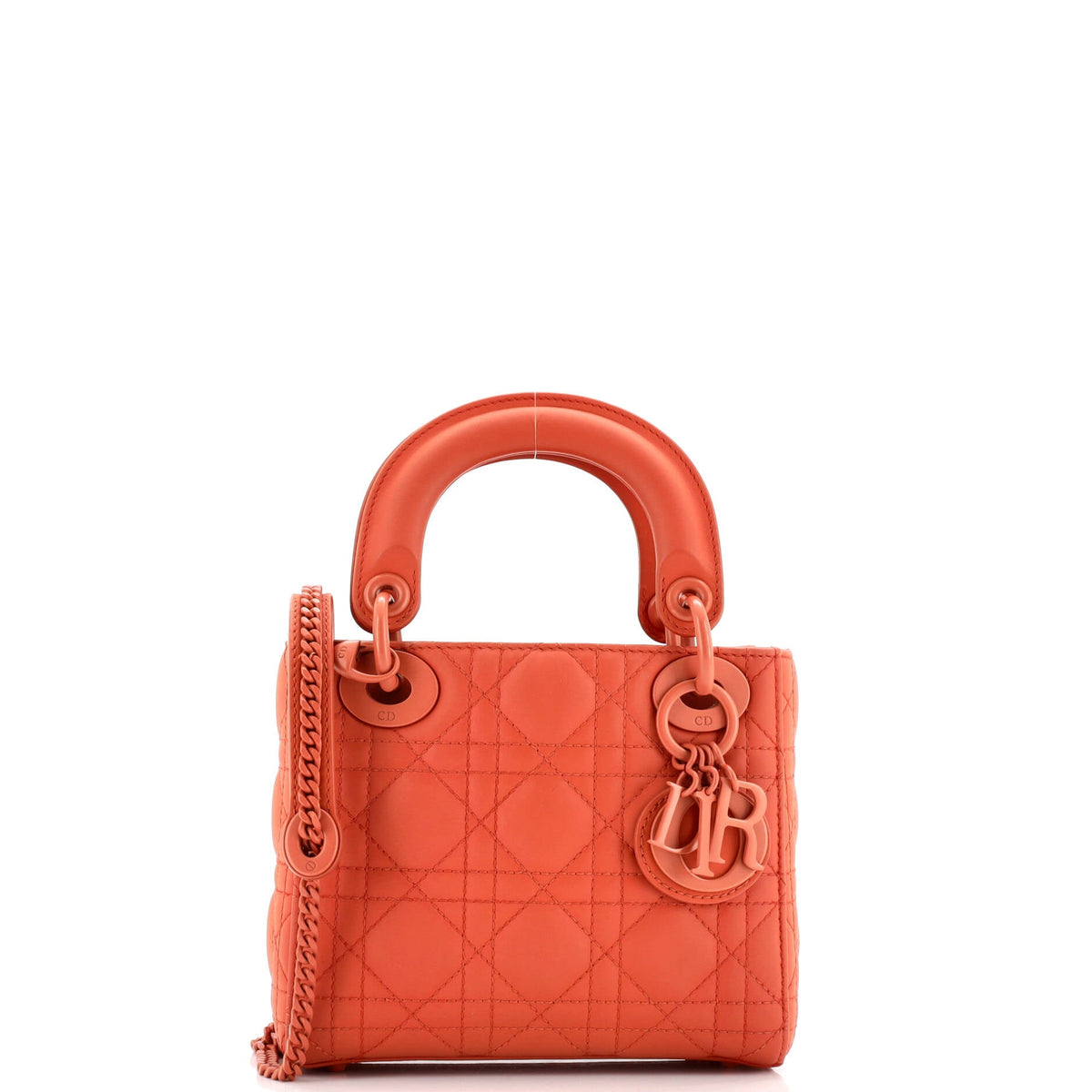 Ultra Matte Lady Dior Chain Bag Cannage Quilt Calfskin Mini