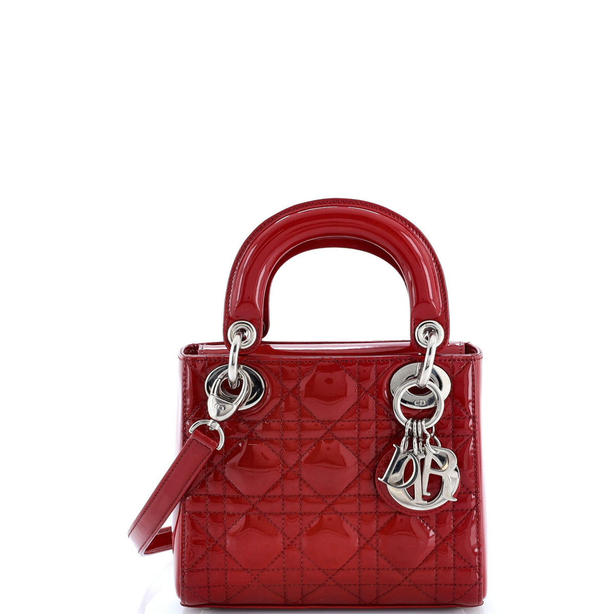 Lady Dior Bag Cannage Quilt Patent Mini