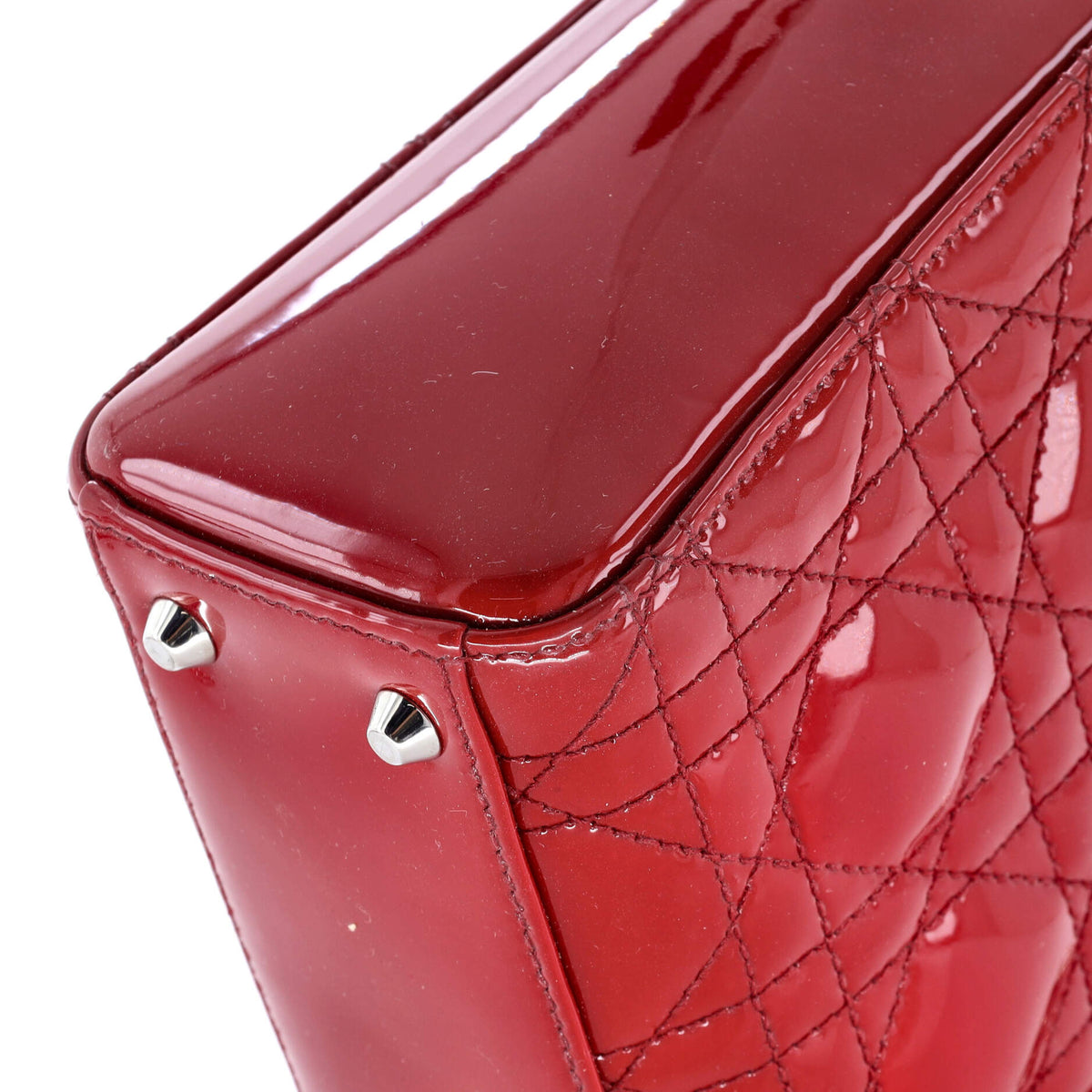 Lady Dior Bag Cannage Quilt Patent Mini