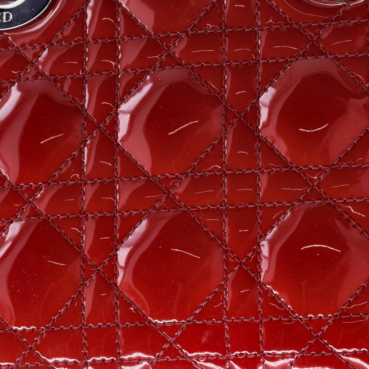 Lady Dior Bag Cannage Quilt Patent Mini