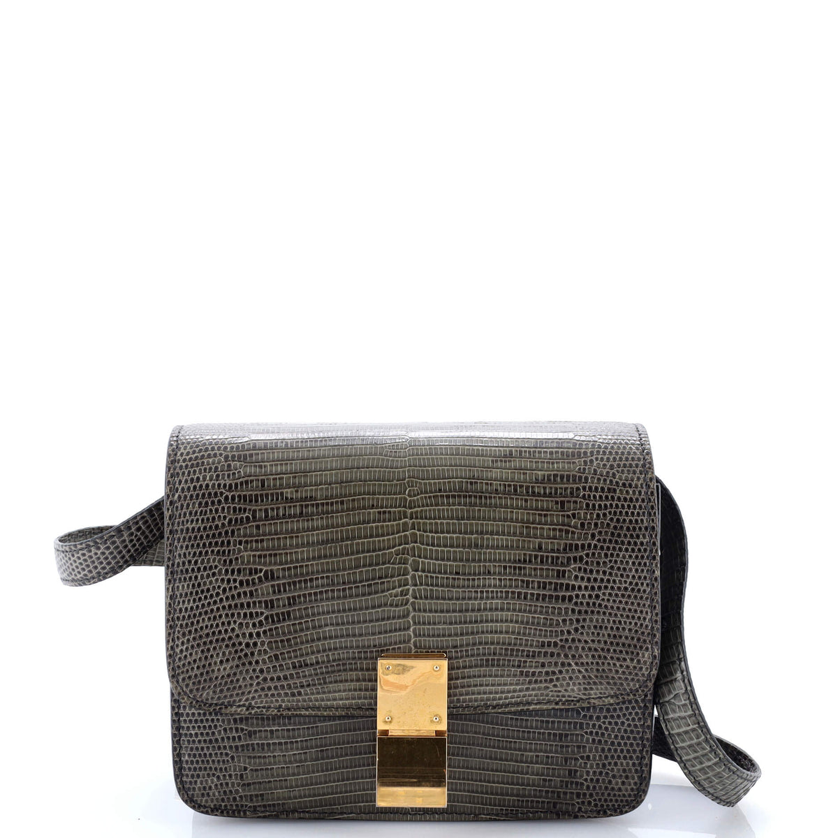 Classic Box Bag Lizard Small