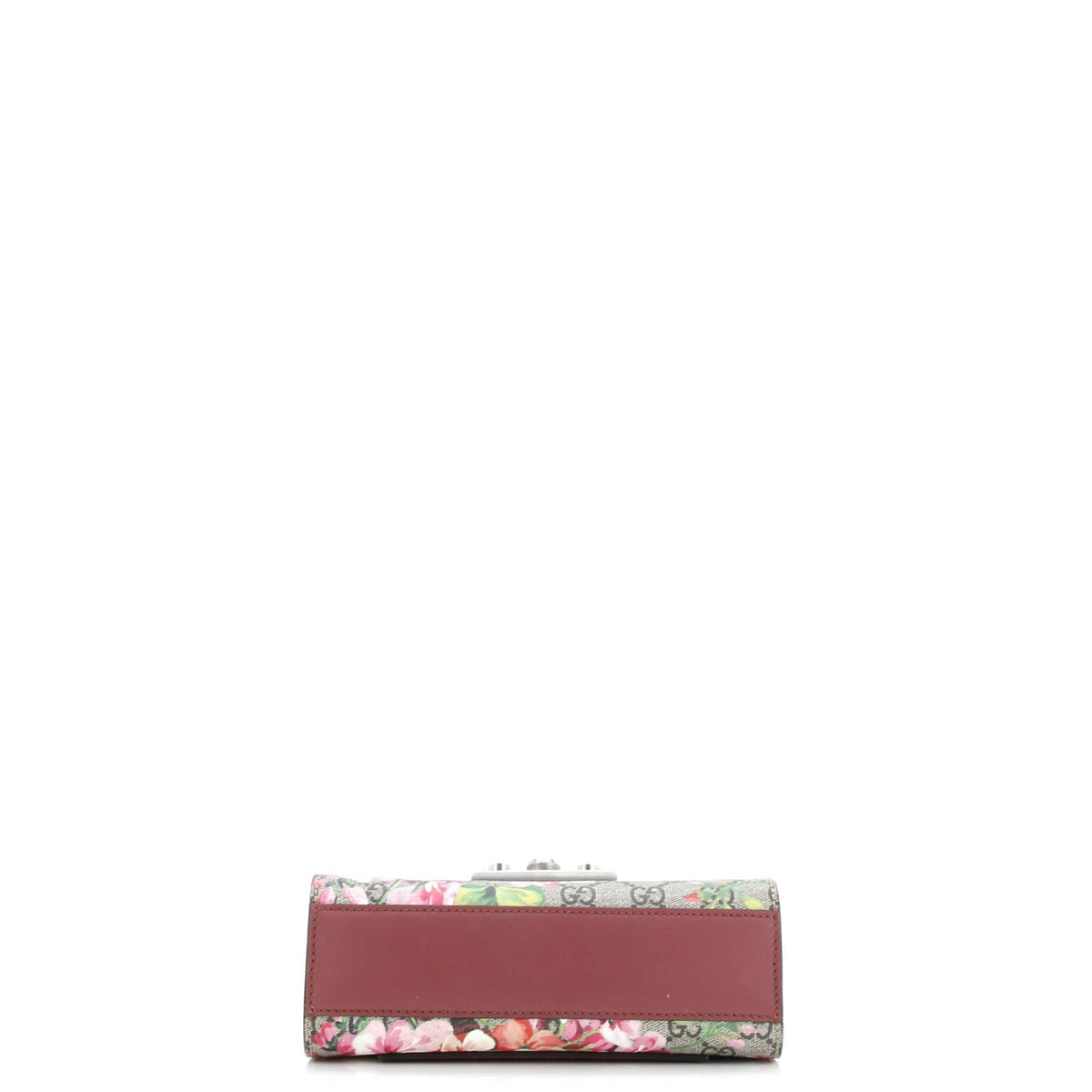 Padlock Shoulder Bag Blooms Print GG Coated Canvas Small