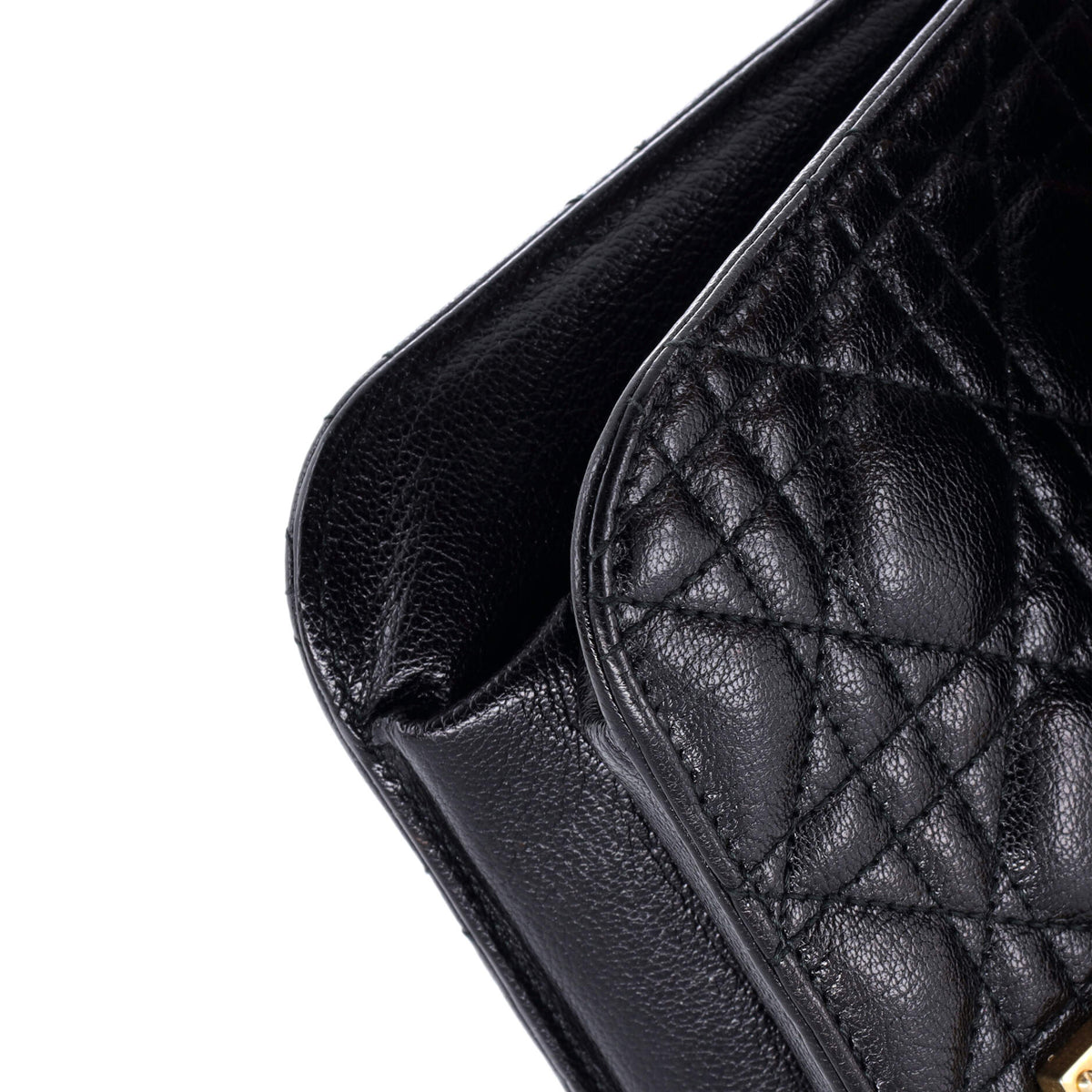 Dioraddict Flap Bag with Strap Cannage Quilt Lambskin Medium