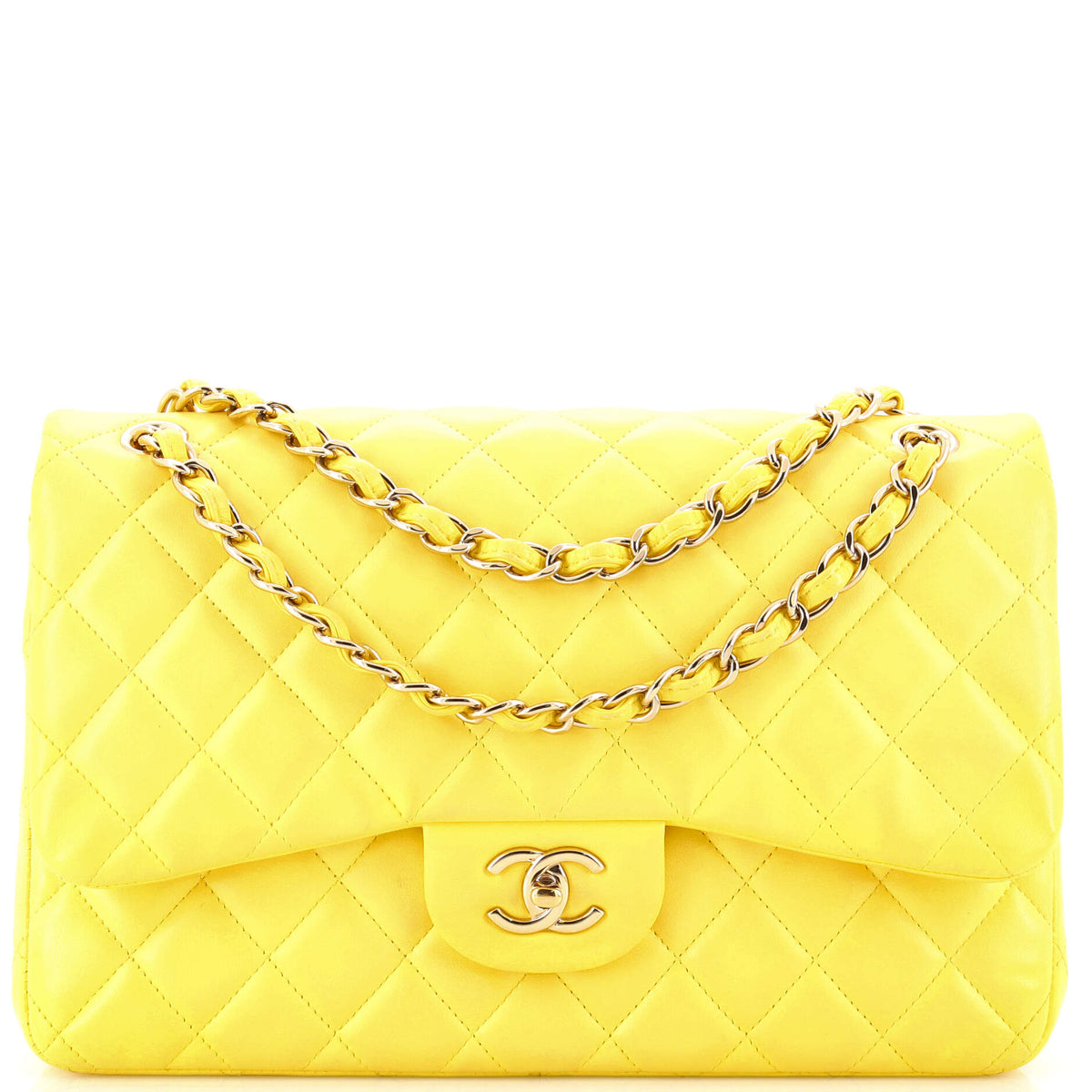 Classic Double Flap Bag Quilted Lambskin Jumbo