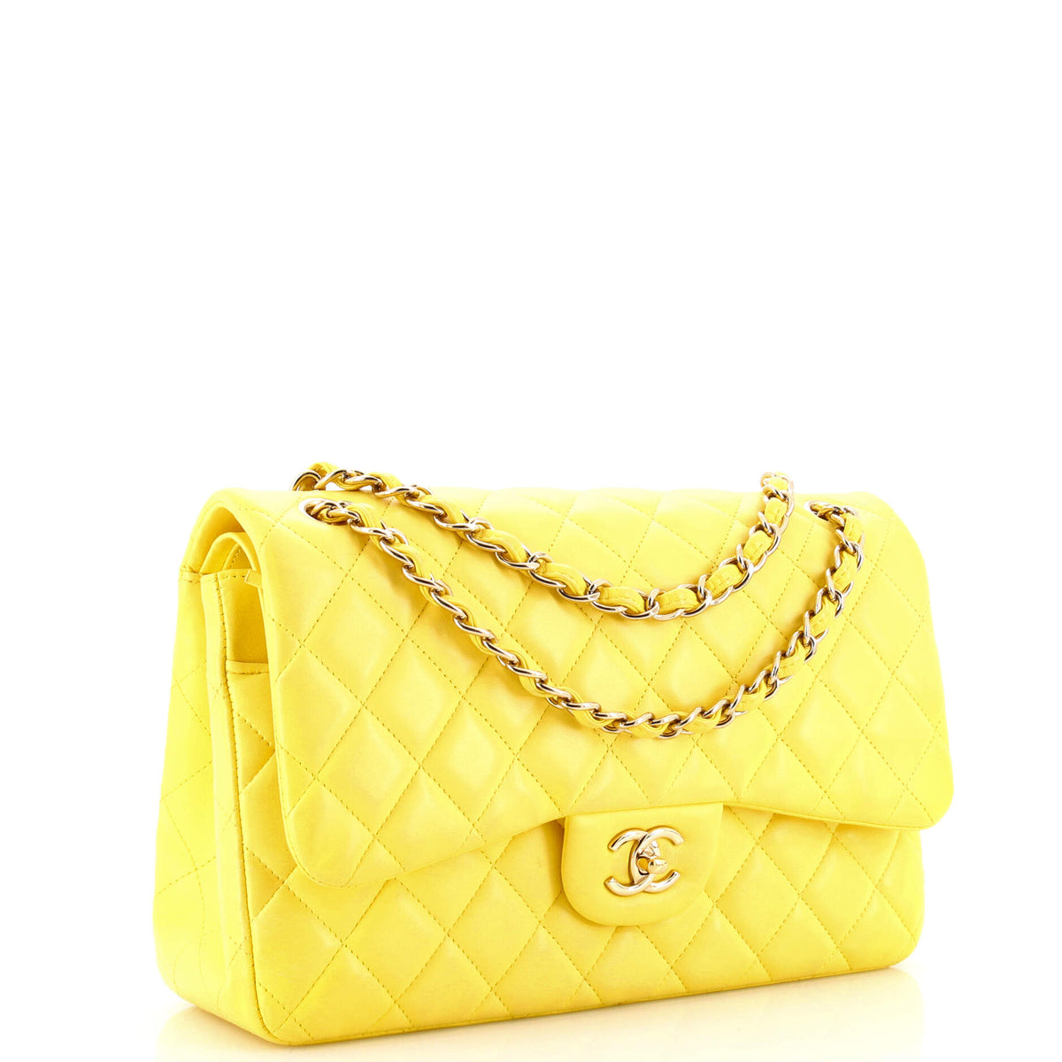 Classic Double Flap Bag Quilted Lambskin Jumbo