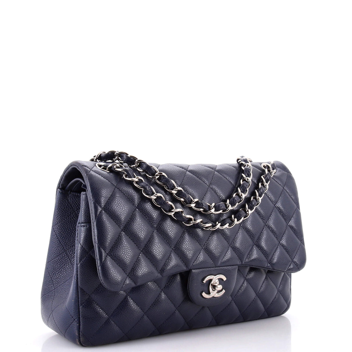 Classic Double Flap Bag Quilted Caviar Jumbo