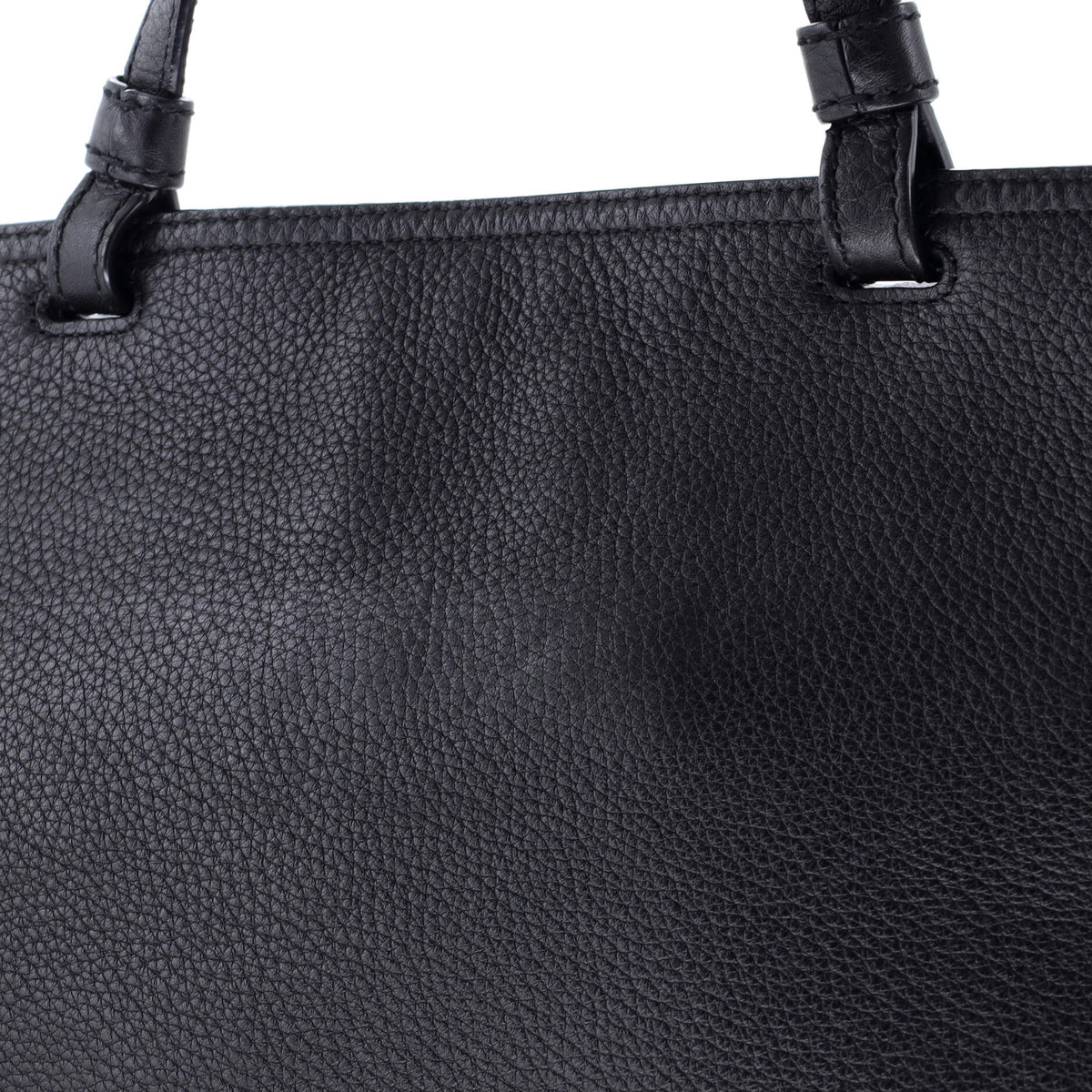 Bamboo Daily Top Handle Bag Leather Large