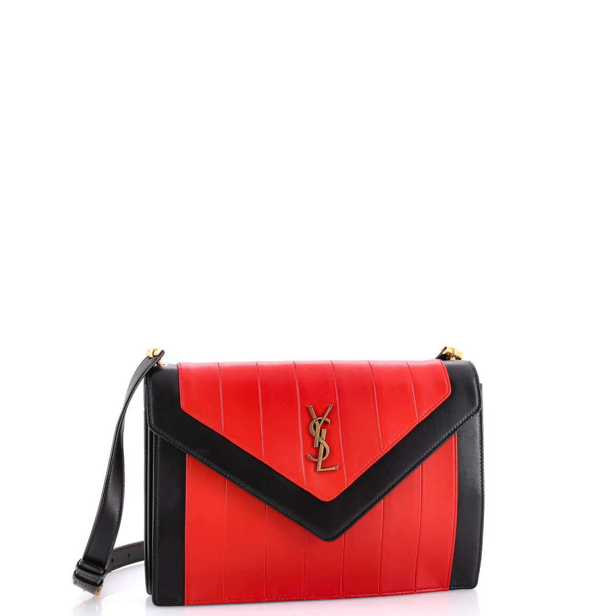 Gaby Envelope Satchel Vertical Quilted Leather