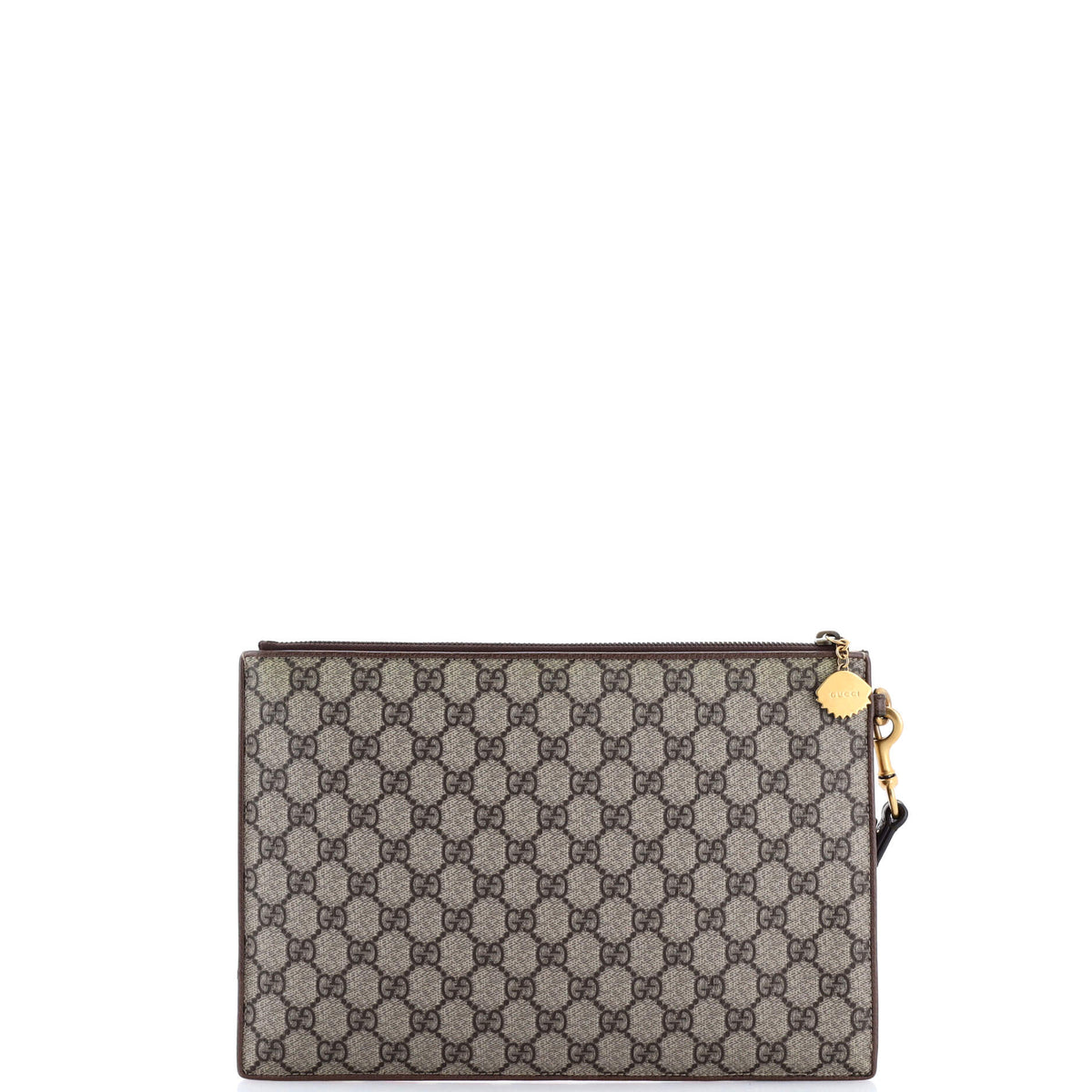 Courrier Pouch GG Coated Canvas with Applique