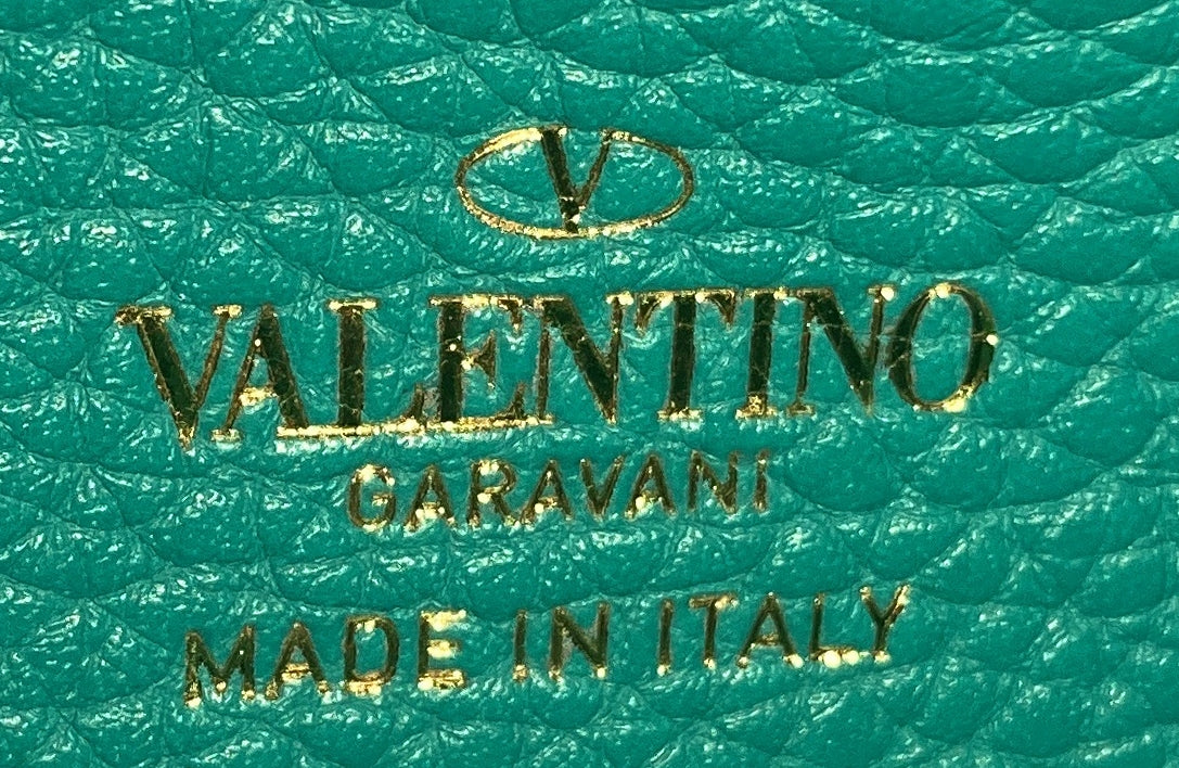 Rockstud Top Handle Crossbody Pouch Leather Mini