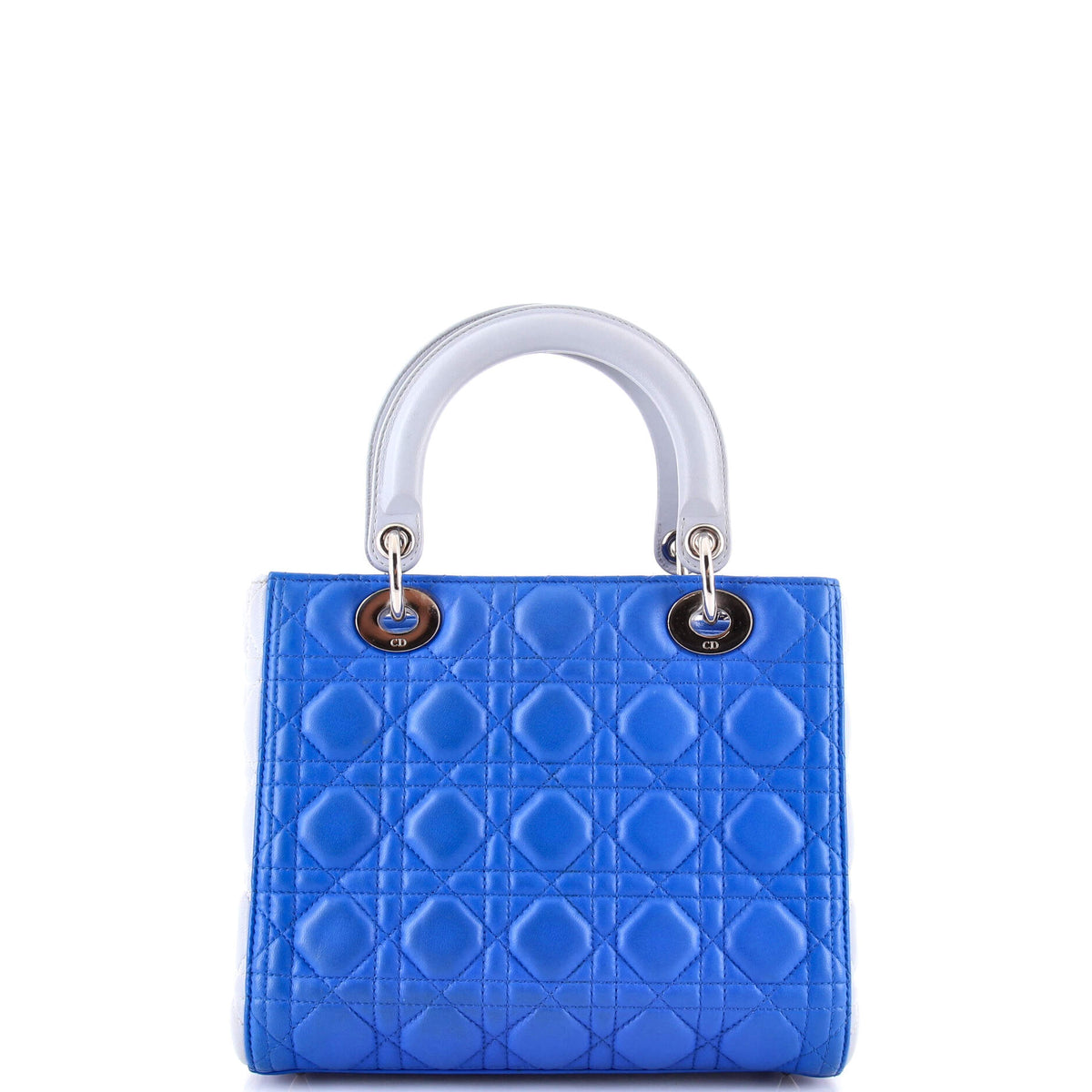 Bicolor Lady Dior Bag Cannage Quilt Lambskin Medium