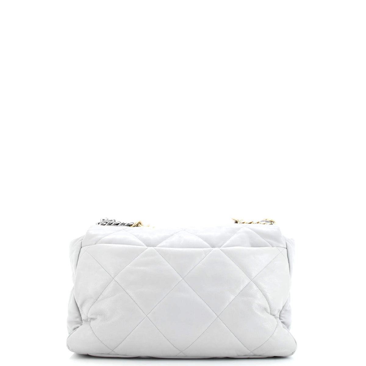 19 Flap Bag Quilted Leather Maxi