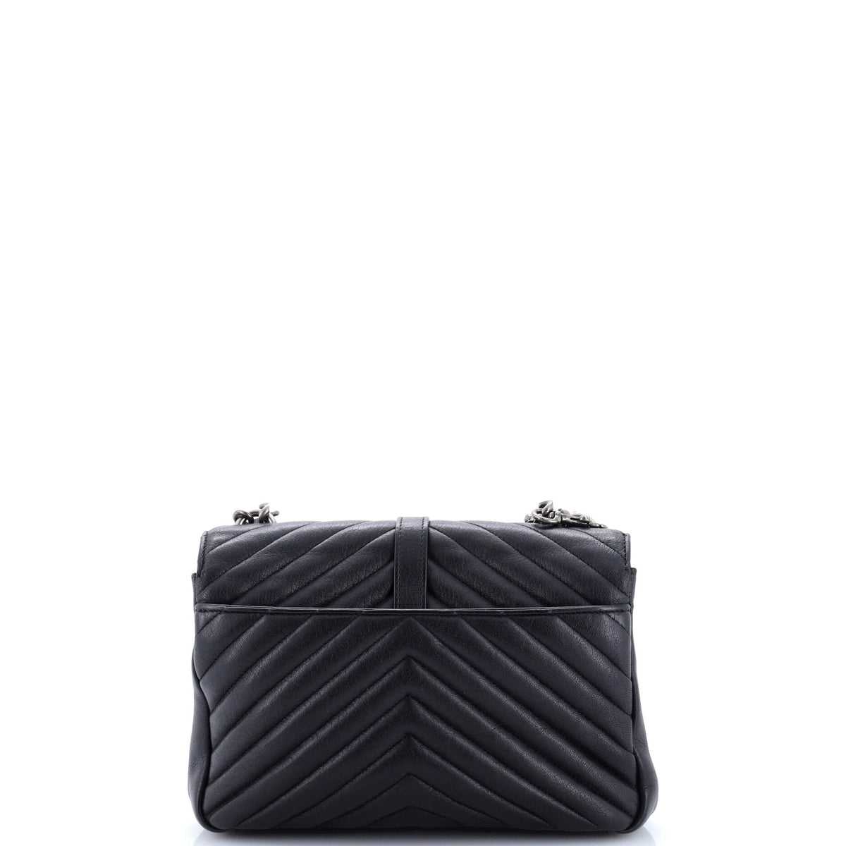Classic Monogram College Bag Matelasse Chevron Leather Medium