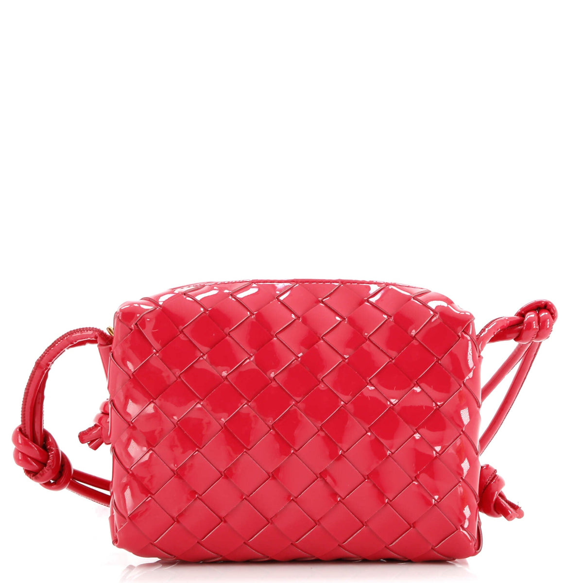 Loop Crossbody Bag Intrecciato Patent Mini