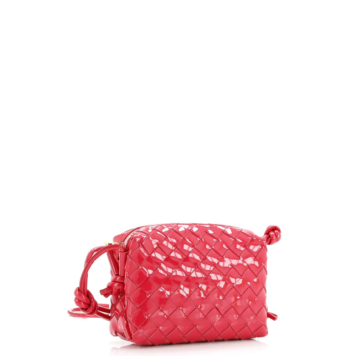 Loop Crossbody Bag Intrecciato Patent Mini