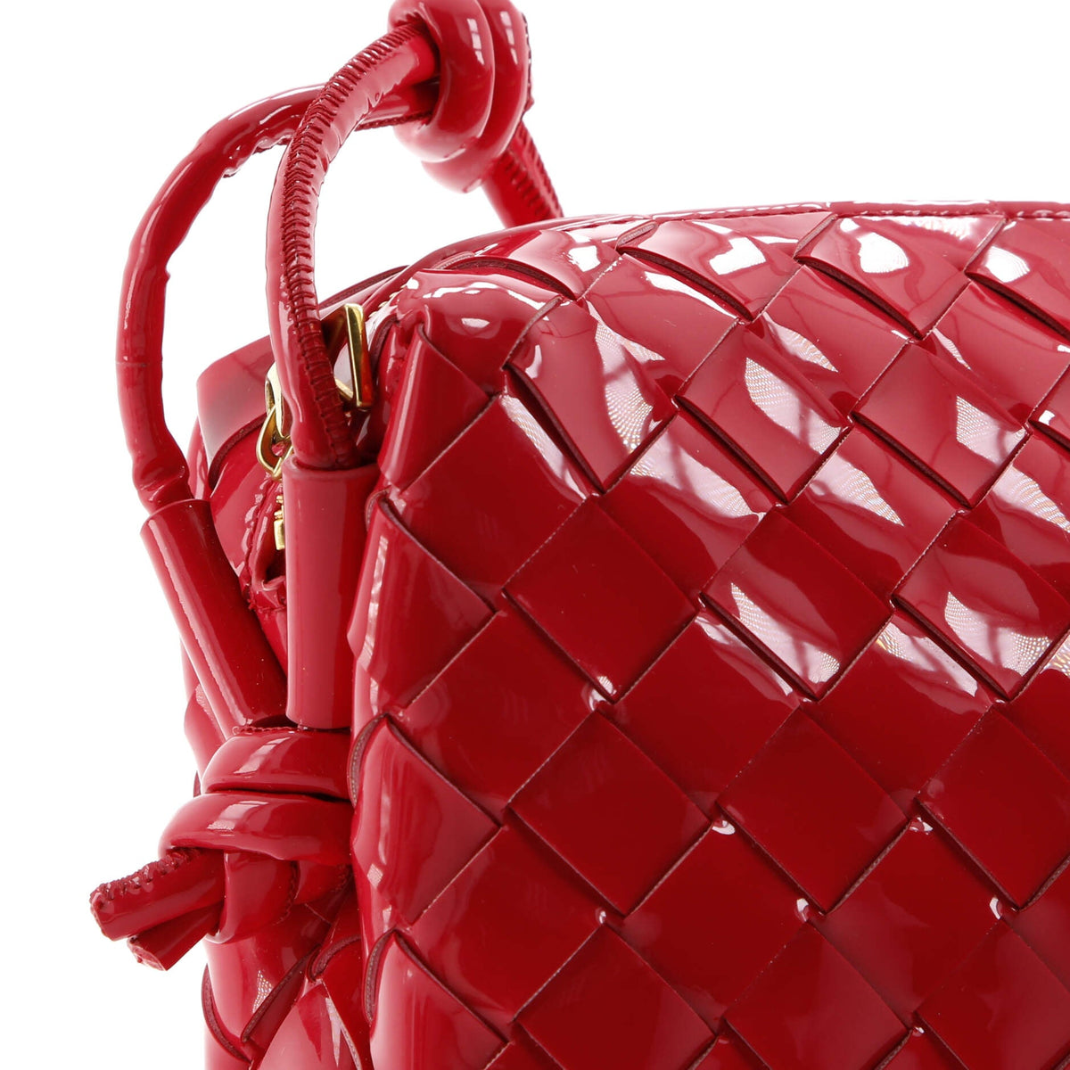 Loop Crossbody Bag Intrecciato Patent Mini
