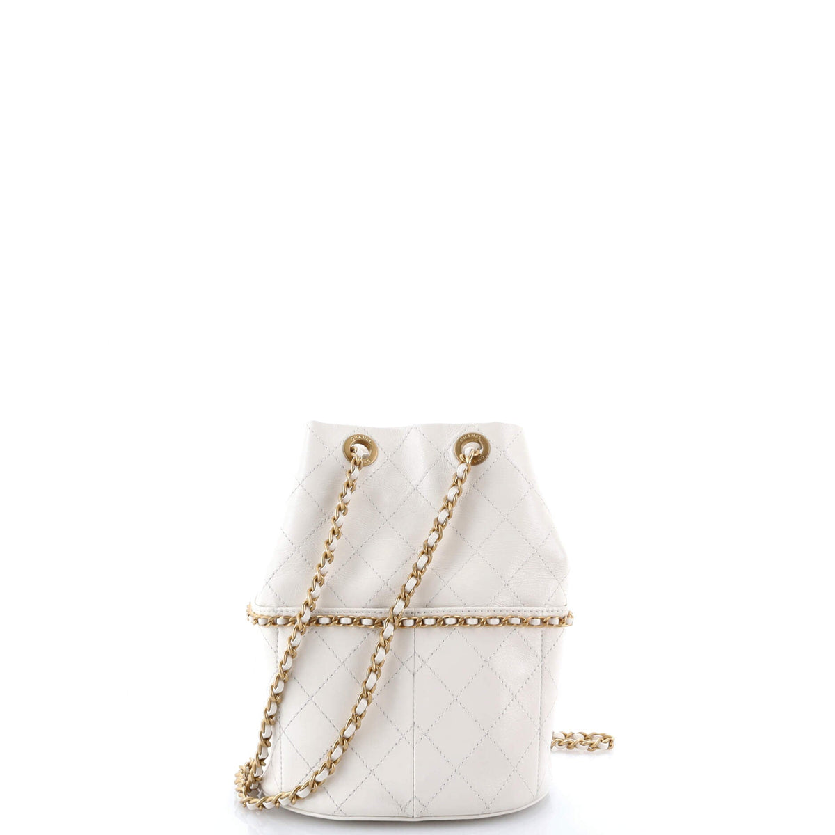 Nauticoco Bucket Bag Quilted Shiny Lambskin Small