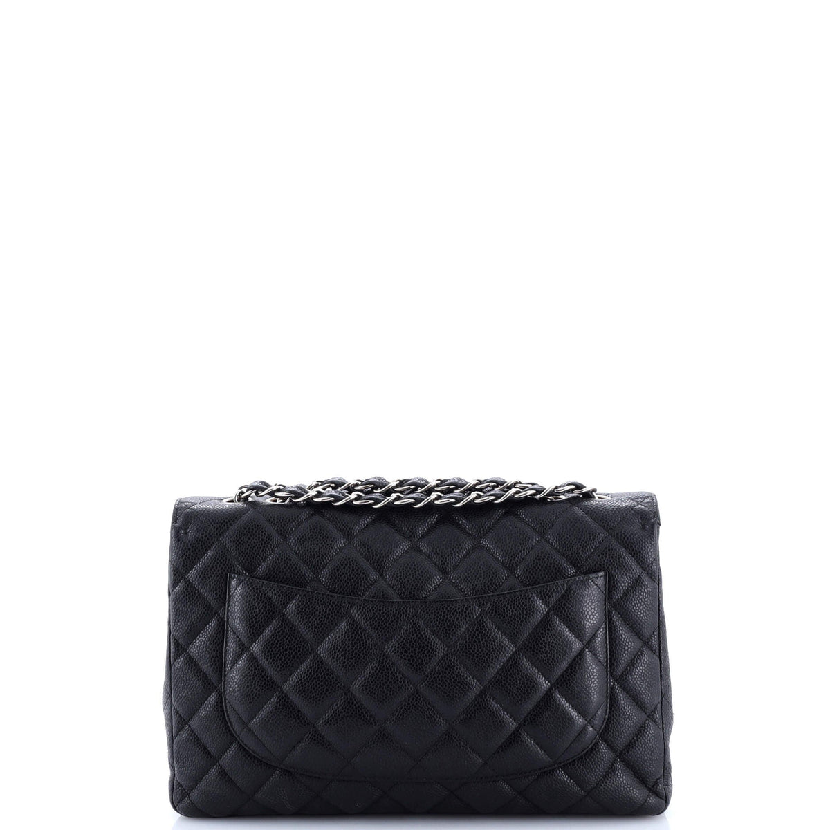 Classic Single Flap Bag Quilted Caviar Jumbo