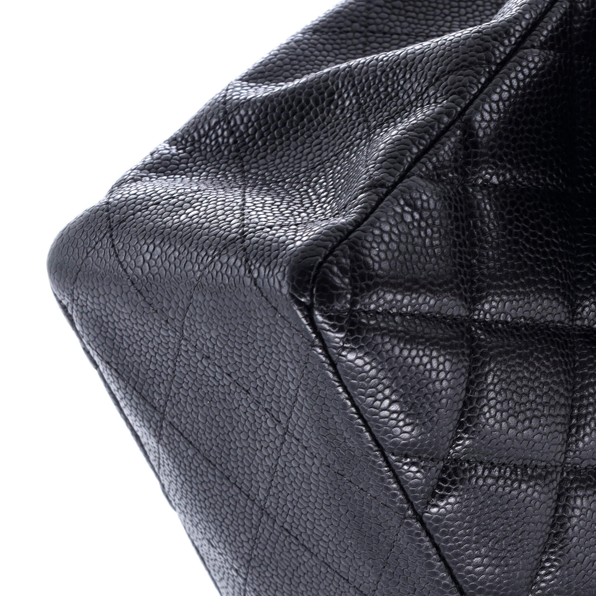 Classic Single Flap Bag Quilted Caviar Jumbo
