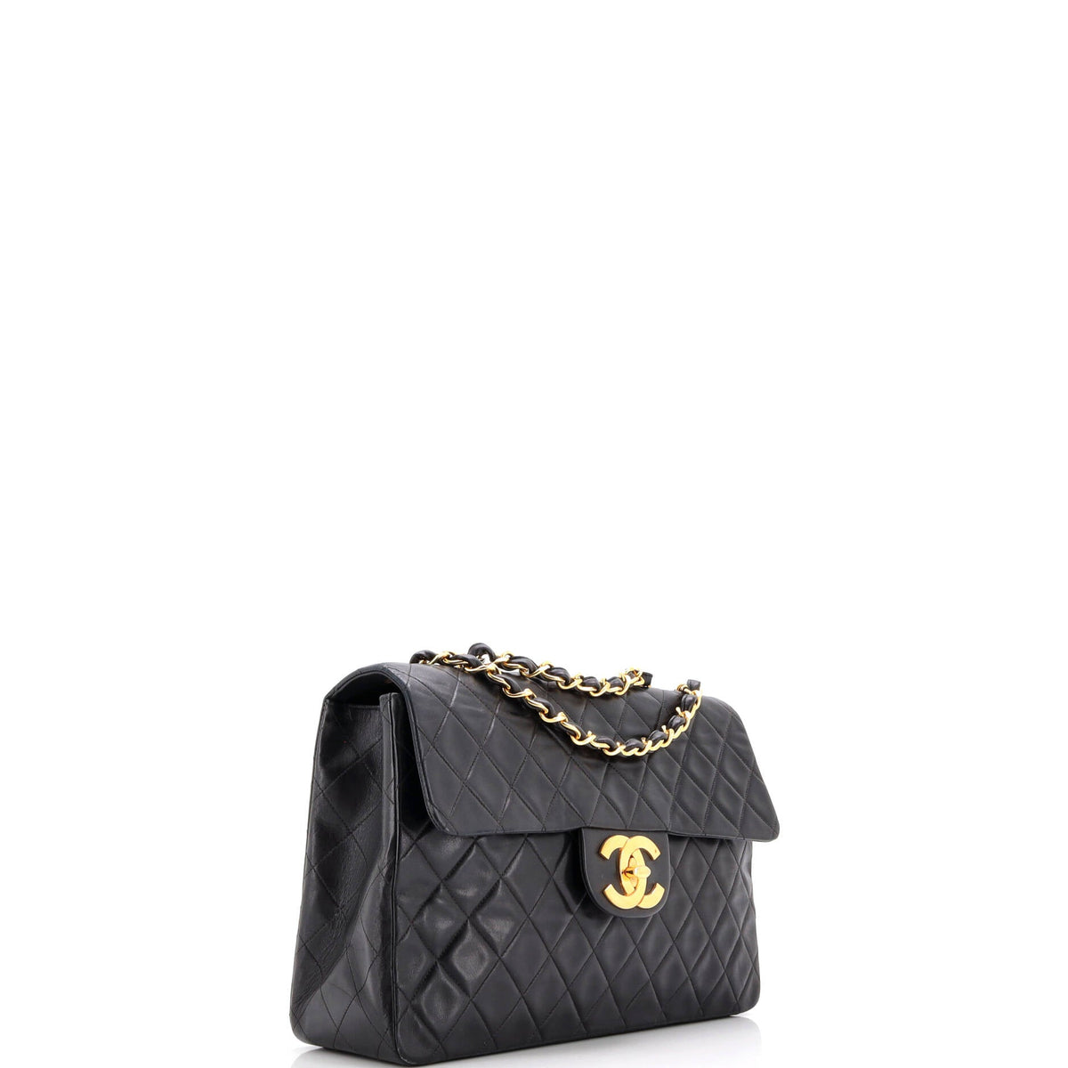 Vintage Classic Single Flap Bag Quilted Lambskin Maxi